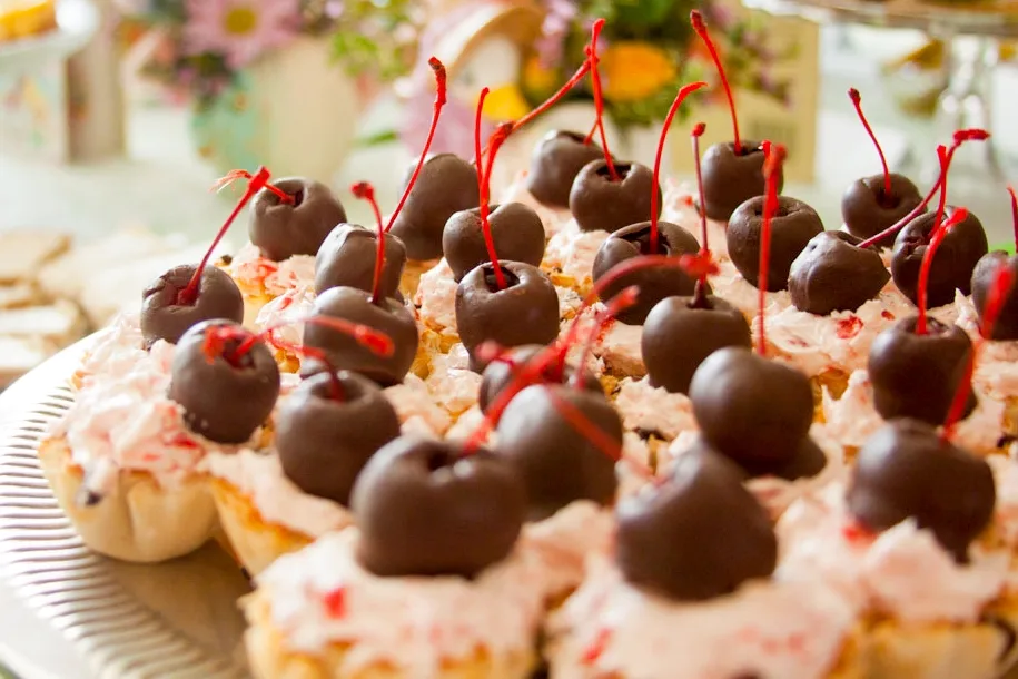 Chocolate-Cherry Sand Tarts