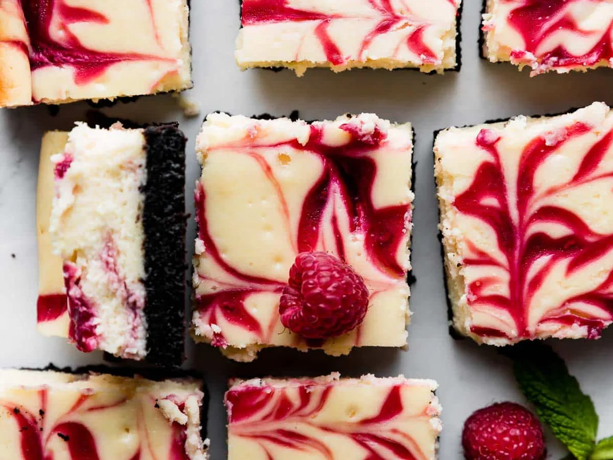 Chocolate-Raspberry Cheesecake Bars