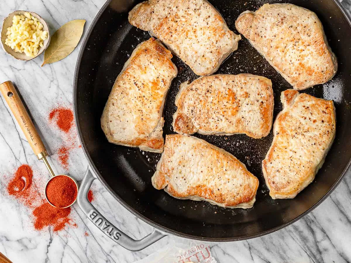 Chops and Sour Cream Kraut