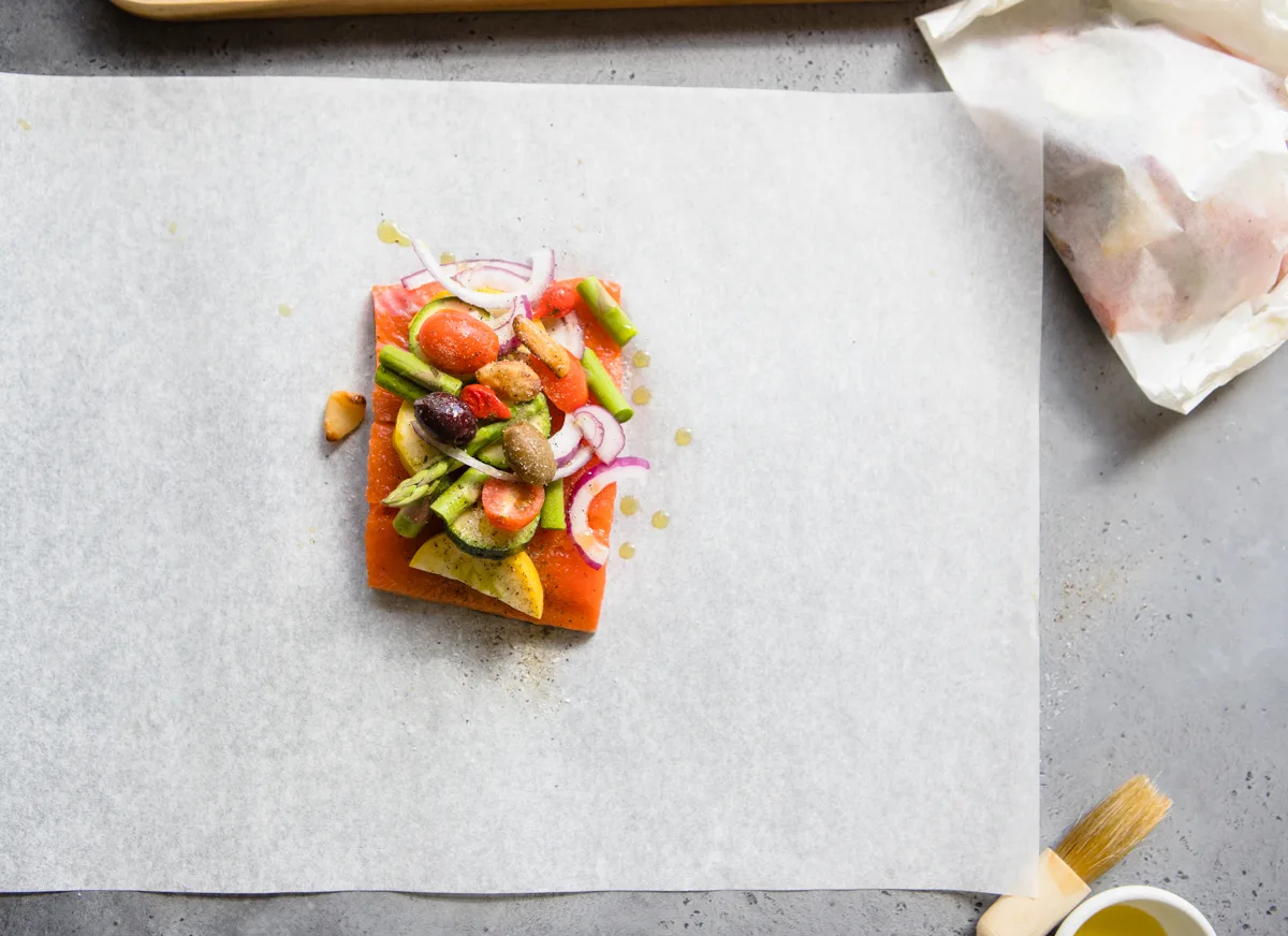 Coho Salmon En Papillote