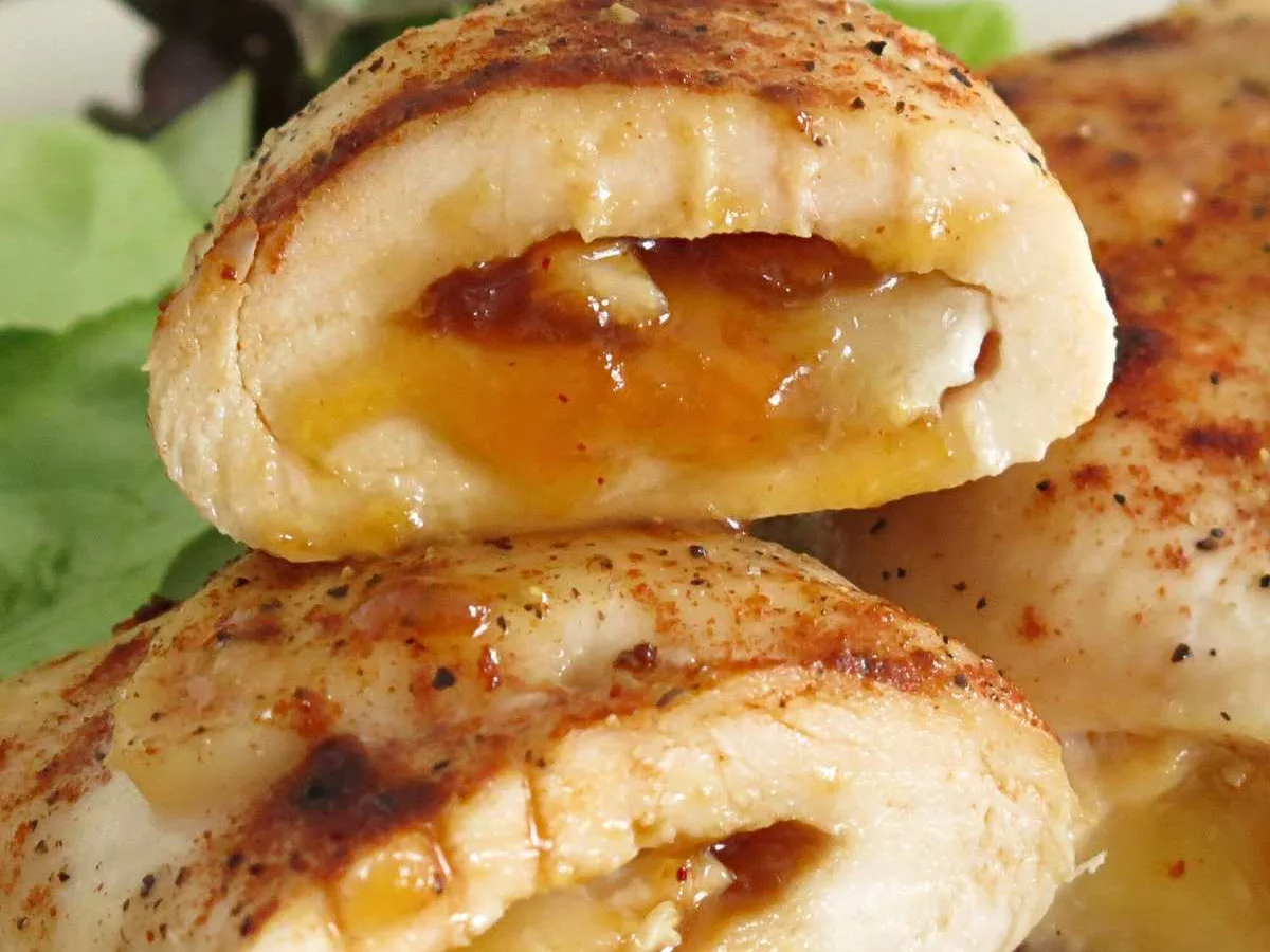 Cold Chicken Roulades With Fruit Chutney