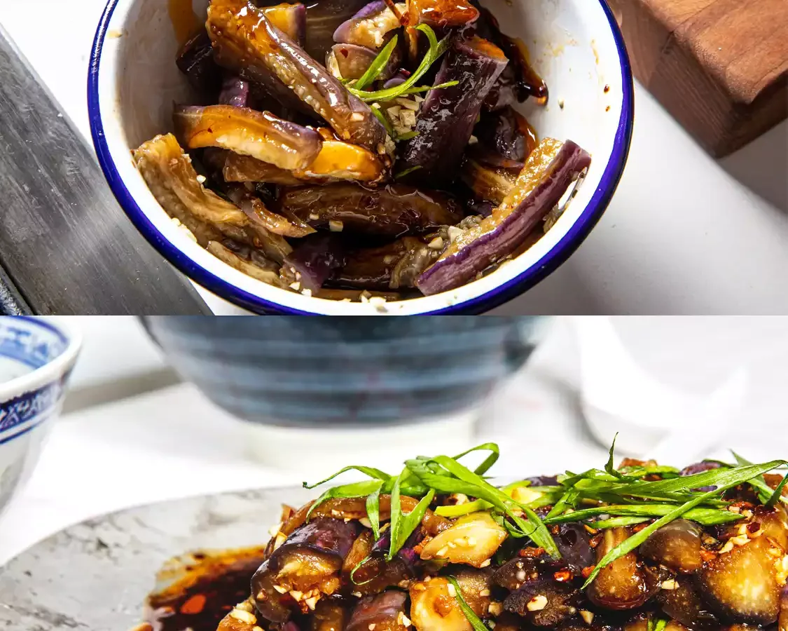 Cold Eggplant Salad with Sesame Dressing