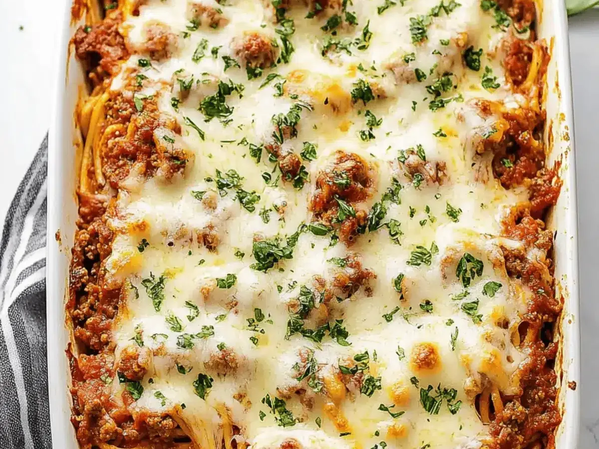 Company Baked Spaghetti