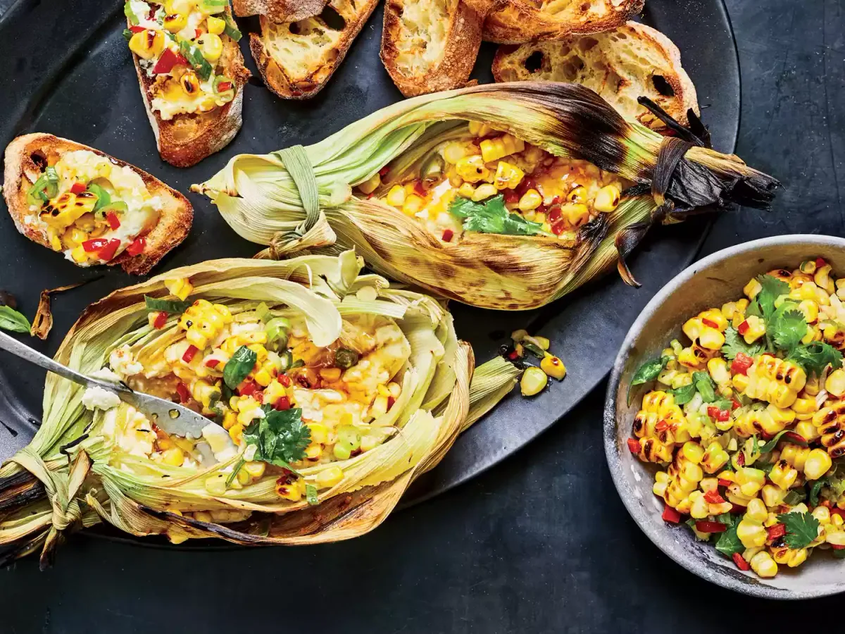 Corn And Goat Cheese Queso