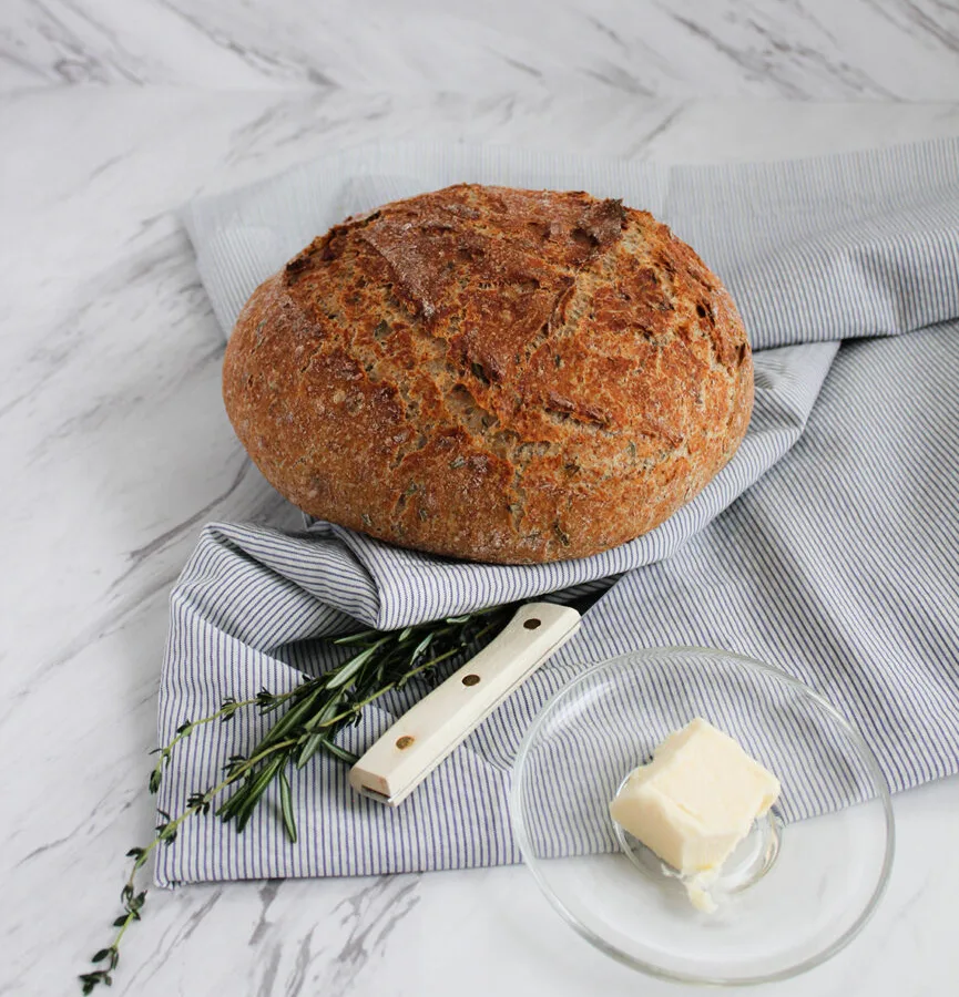 Country Style Walnut and Rosemary Bread