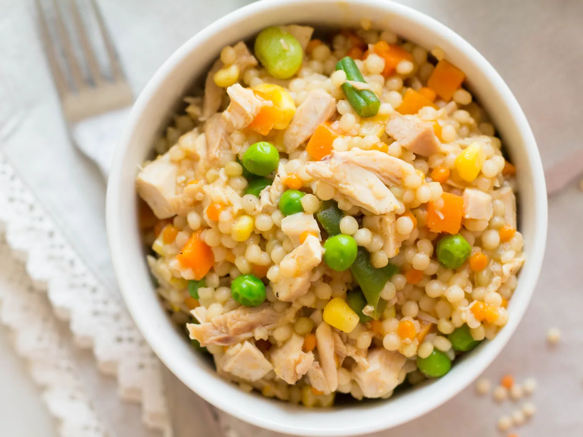 Couscous and Raw Veggies