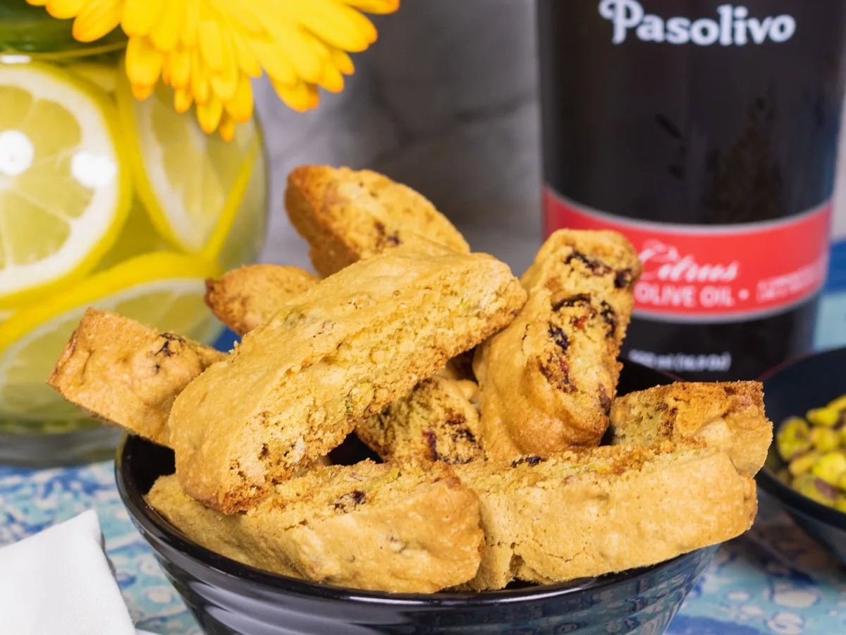 Cranberry Pistachio Biscotti