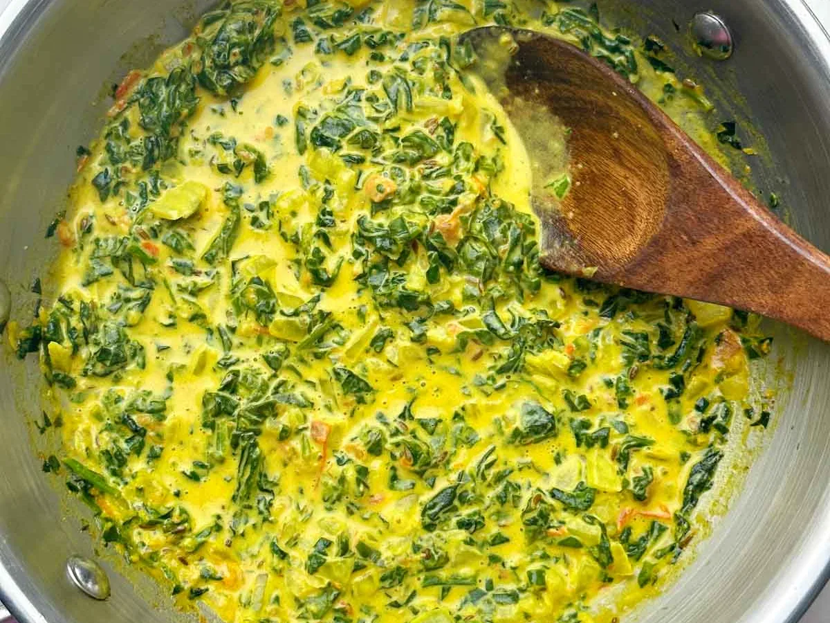 Creamed Spinach with Garam Masala