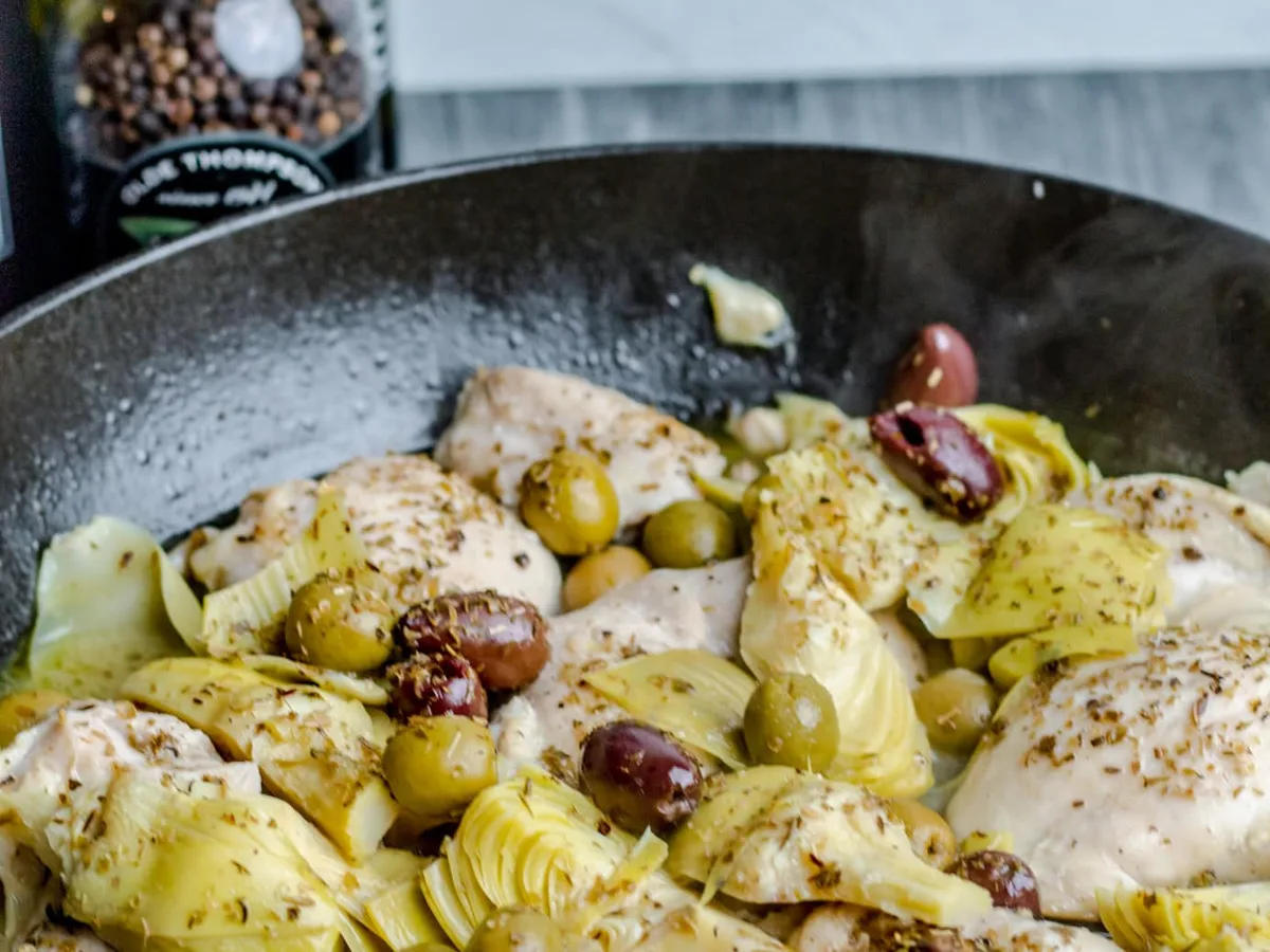 Crockpot Artichoke, Chicken And Olives