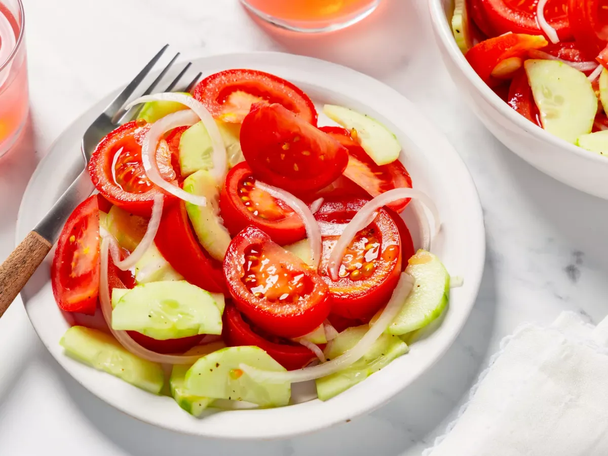 Cucumber, Tomato & Onion Salad