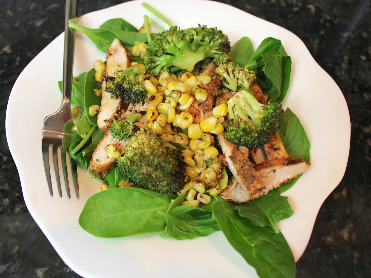 Curried Spinach Salad