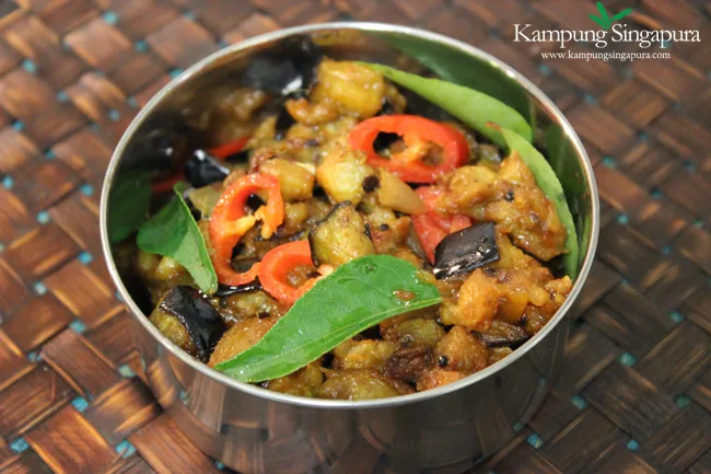 Curry Eggplant And Mango Chutney
