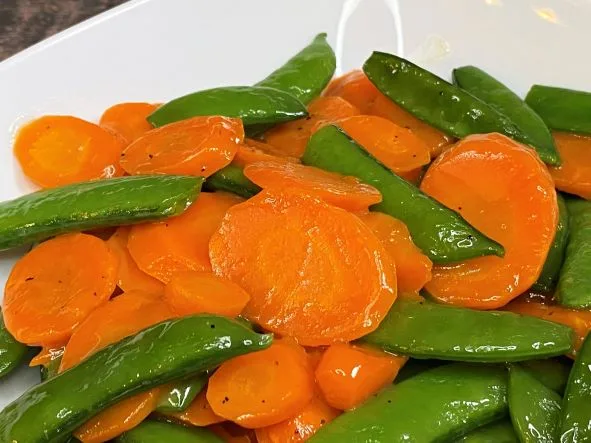 Dilled Carrots and Pea Pods