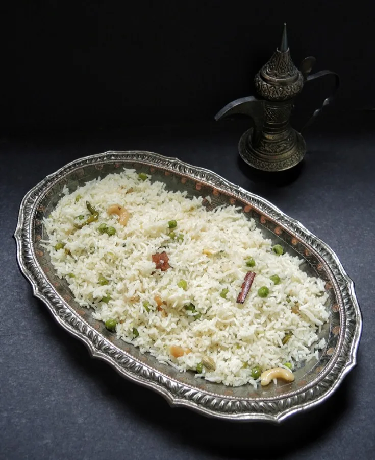 Dun-thel-bath (Ghee Rice with Green Peas)