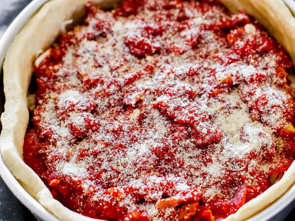 Easy Deep-Dish Pizza