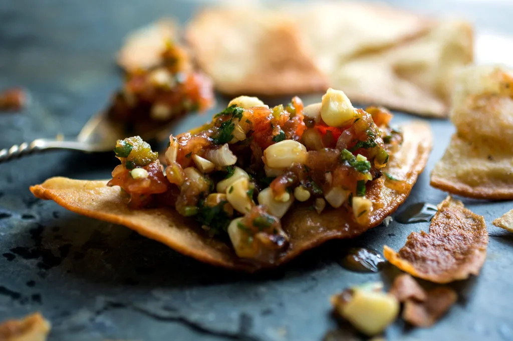 Fire Roasted Corn And Tomato Salsa