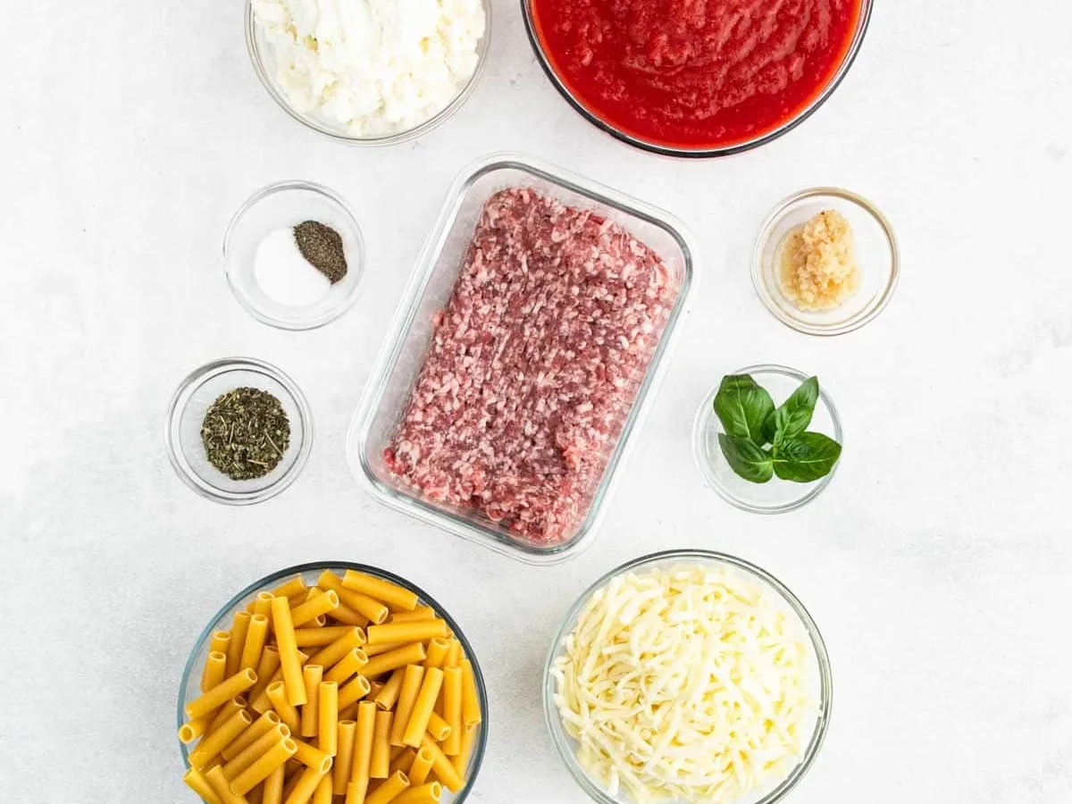 Five Cheese Baked Ziti