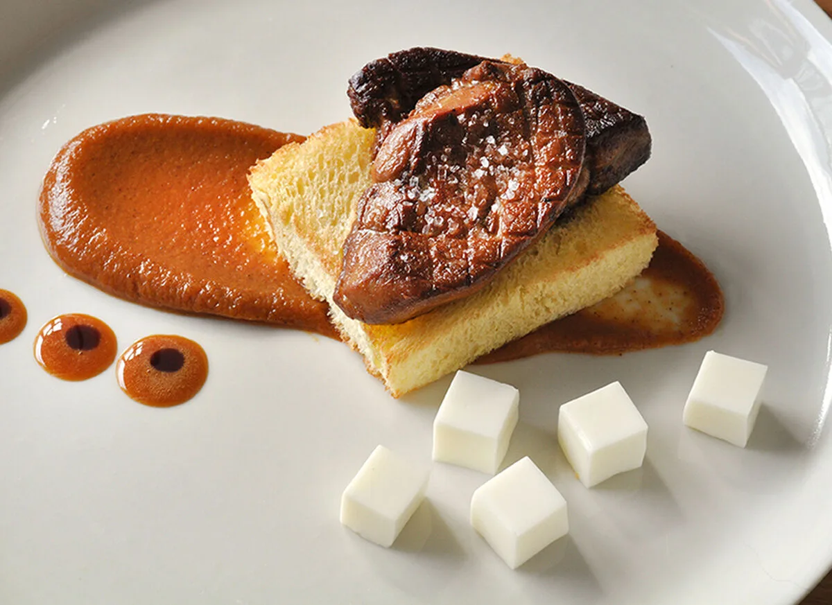 Fois Gras And Pumpkin Pudding