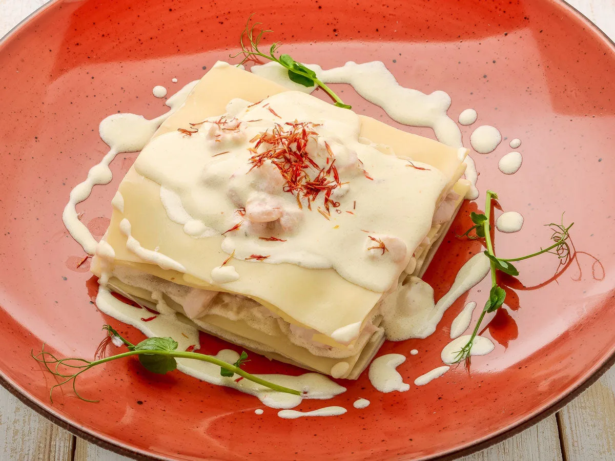 Fresh Crabmeat And Lobster Lasagna