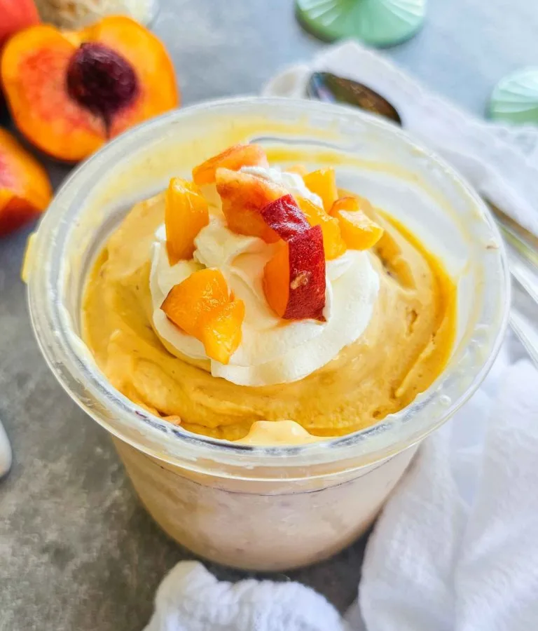 Fresh Peach Ice Cream