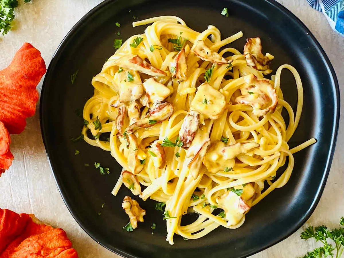 Fricassee of Lobster and Mushrooms