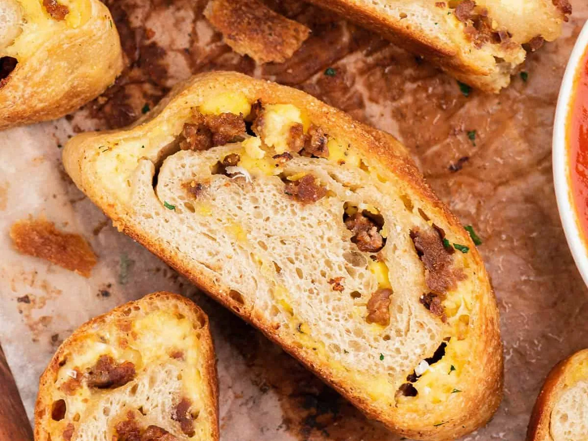 Fried Bread Sausages