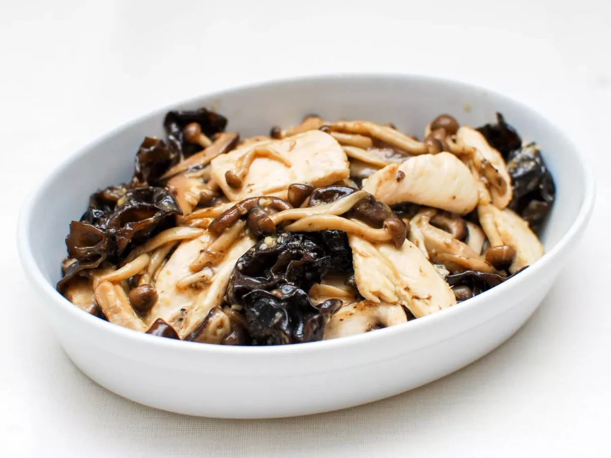 Fried Fish, Russian Style, Mushroom Sauce