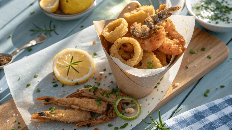 Fritto Misto−Mixed Deep Fried Seafood