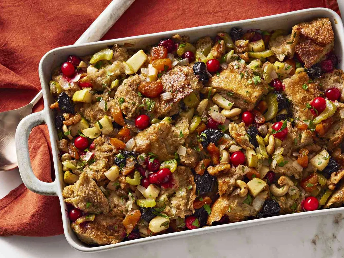 Fruit Nut Dressing Casserole