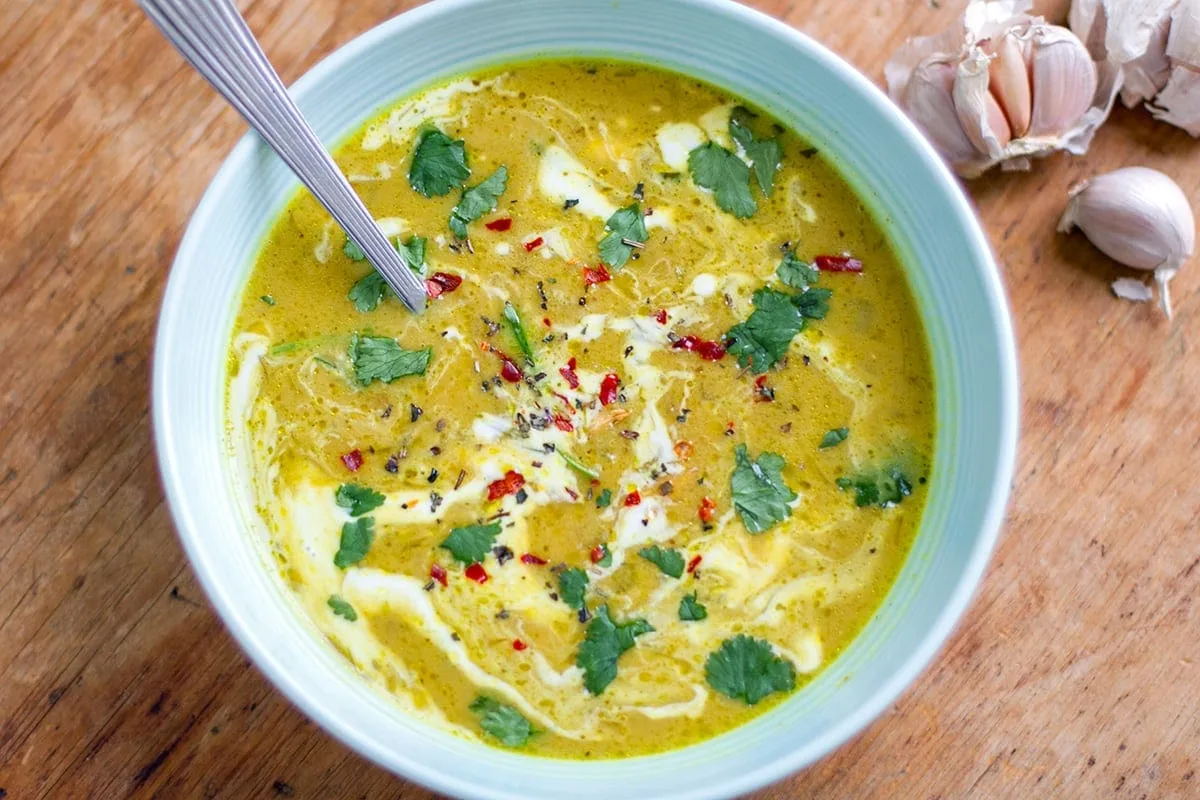 Garbanzo Noodle Soup