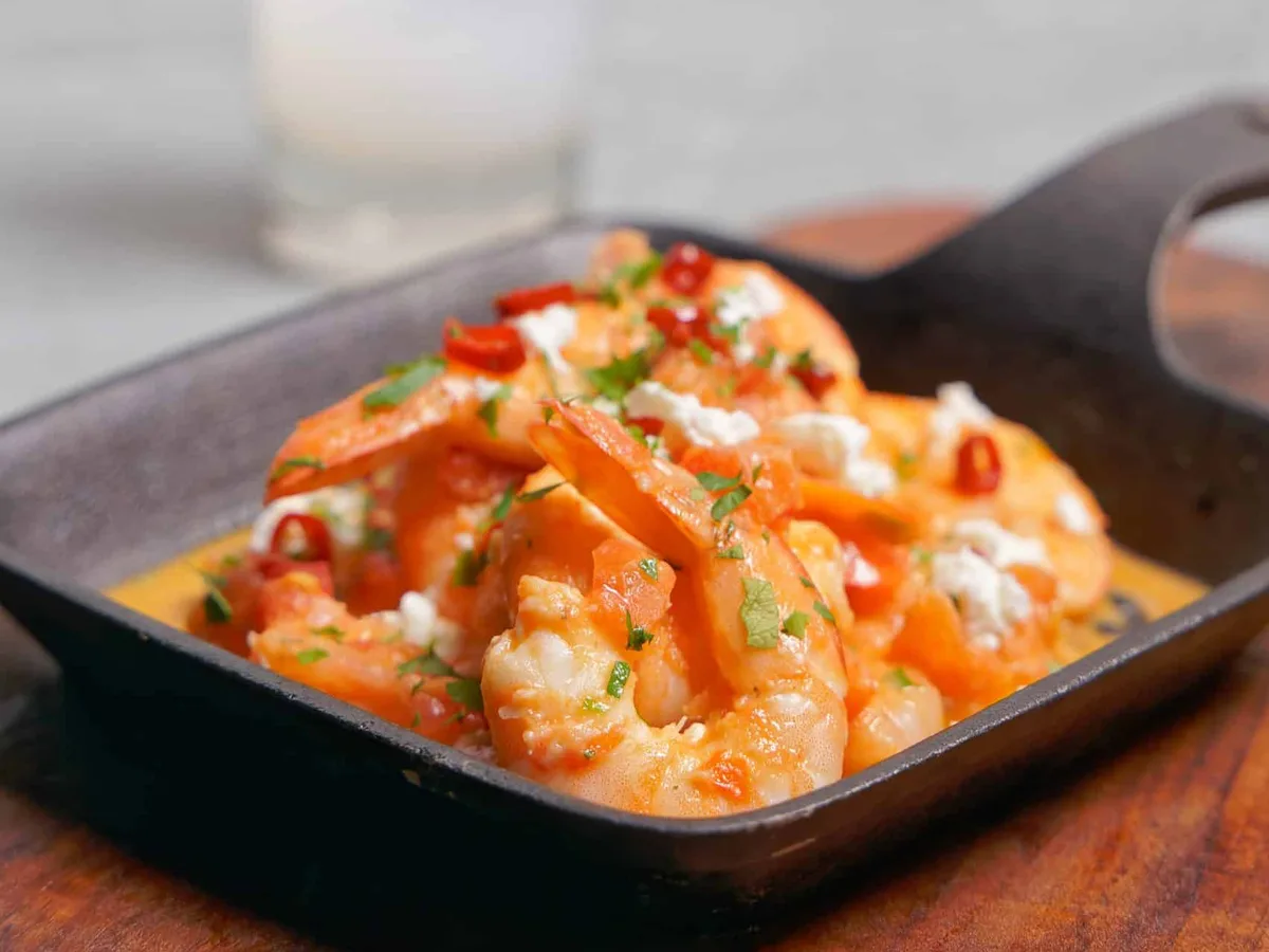 Garides Me Feta (Shrimp with Feta Cheese)