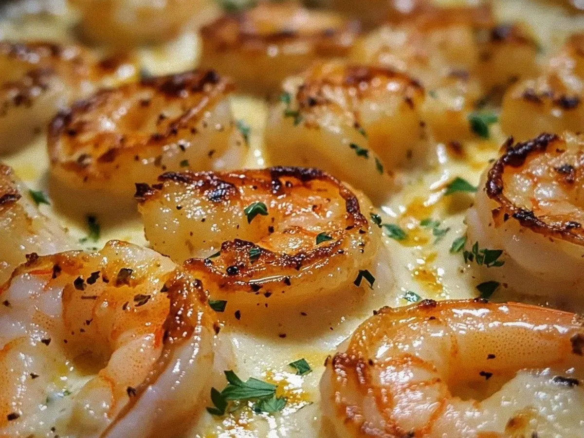 Garlic Shrimp Au Gratin
