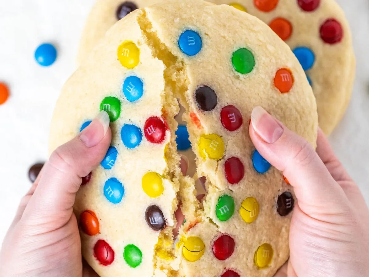 Giant Colorful Candy Cookies
