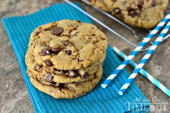 Giant Toffee-Chocolate Chip Cookies