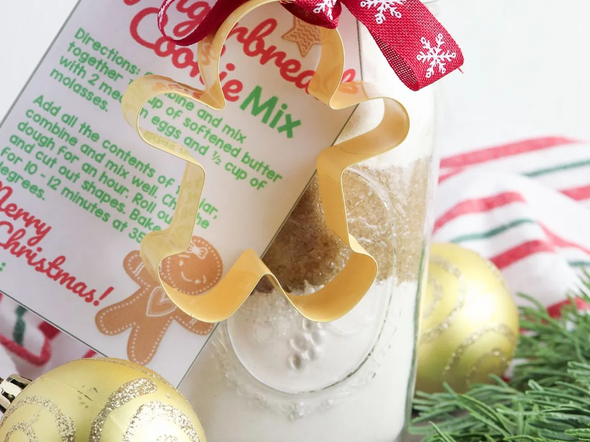 Gingerbread Cookie Mix In A Jar
