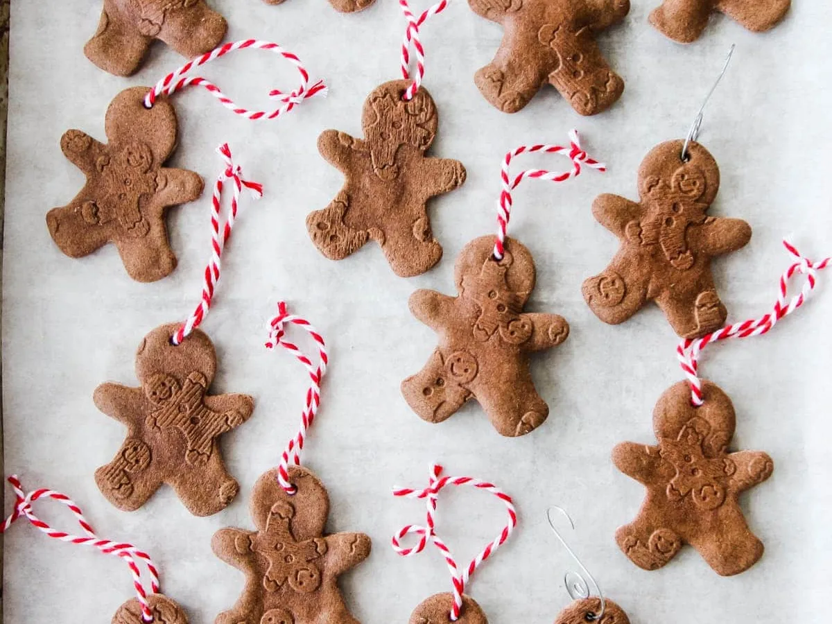 Gingerbread “Snowmen” Ornaments