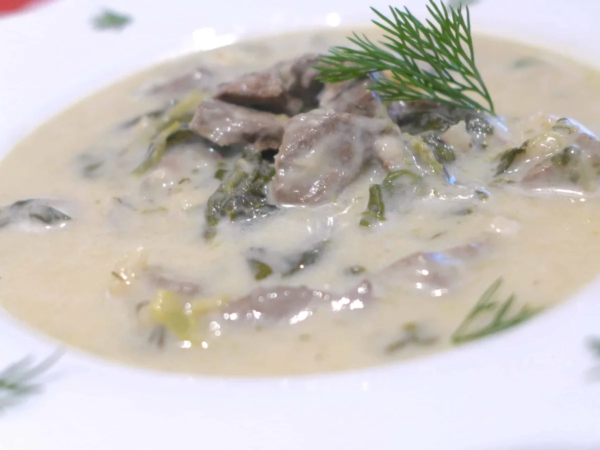 Greek Easter Soup with Avgolemeno Sauce
