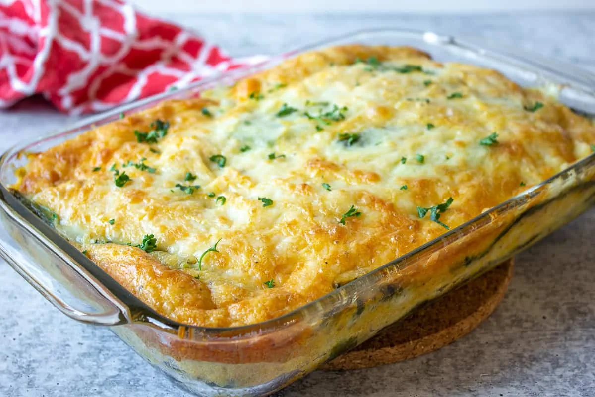 Green Chilies Rellenos Casserole