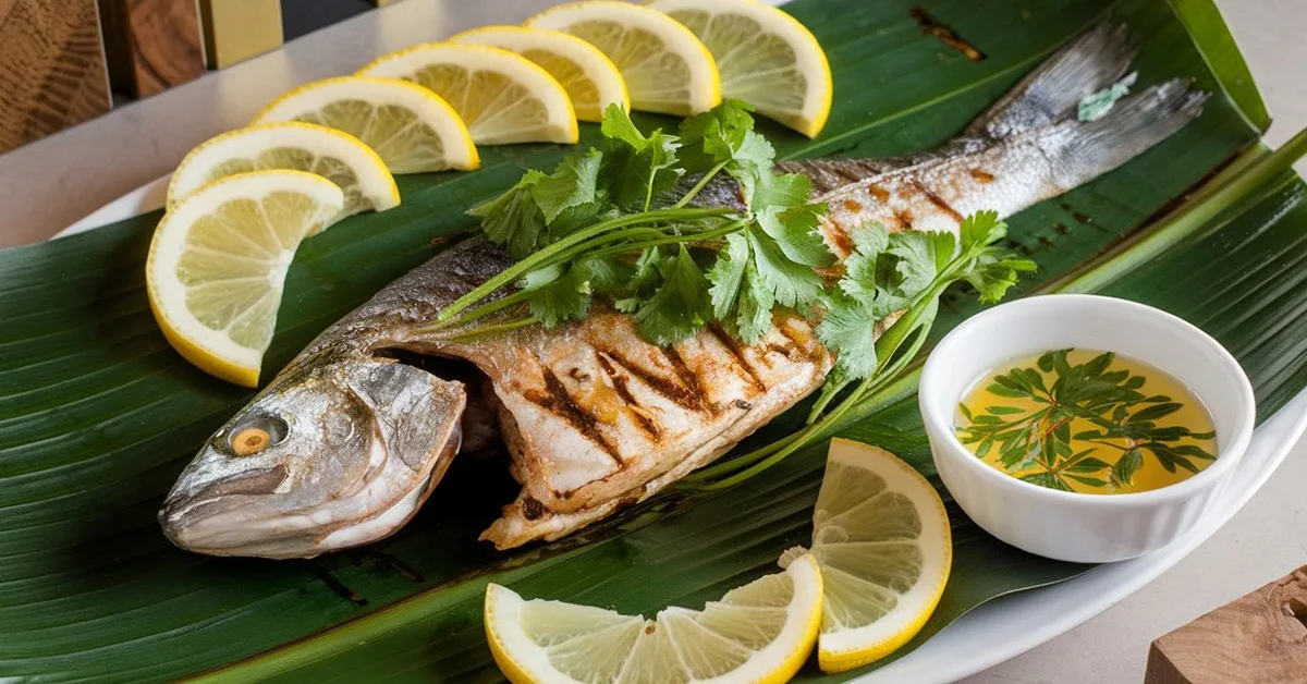 Grilled Banana Leaf Wrapped Fish