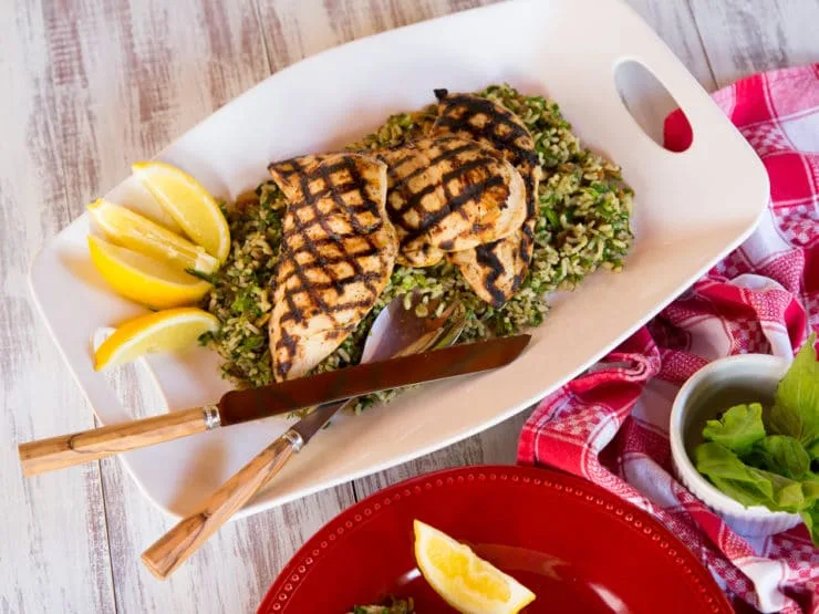 Grilled Basil Chicken