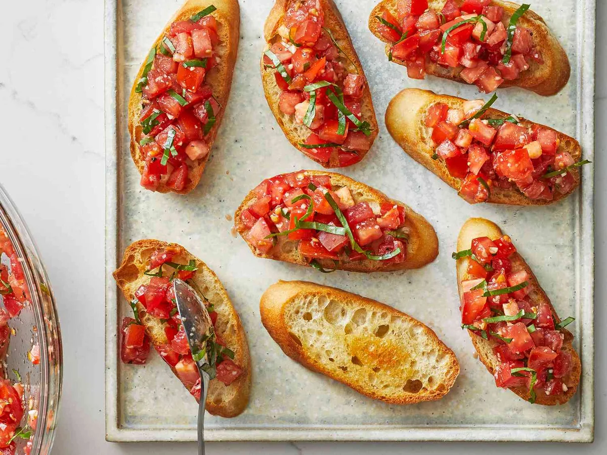 Grilled Bruschetta Toasts