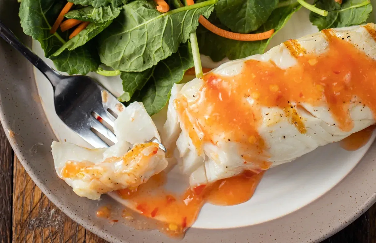 Grilled Halibut With Oriental Sauce
