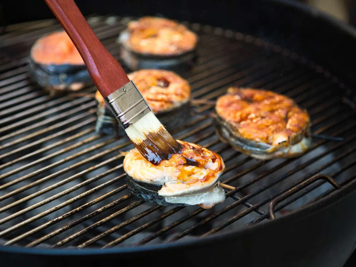 GRILLED SALMON STEAKS