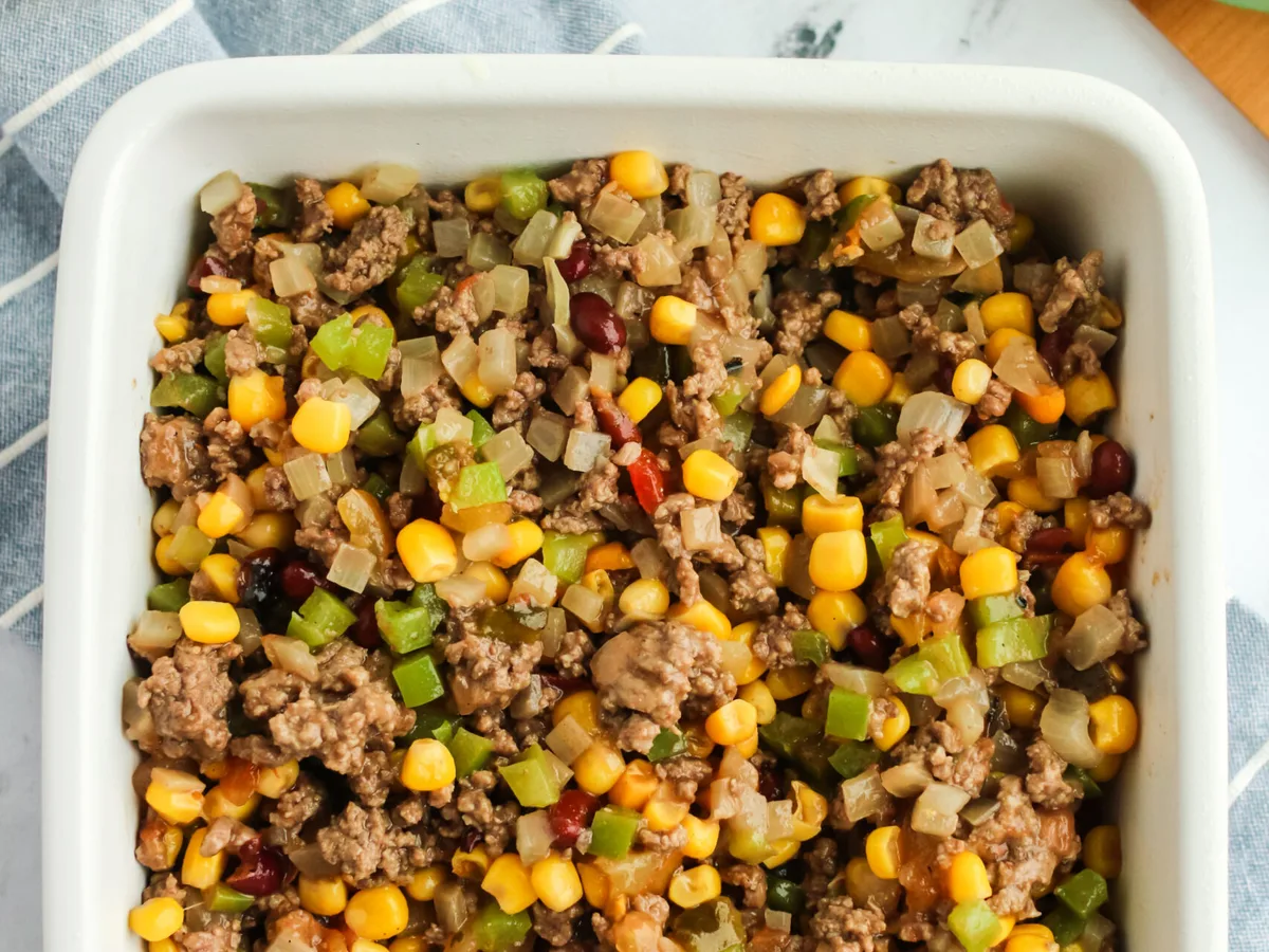 Ground Beef And Corn Casserole