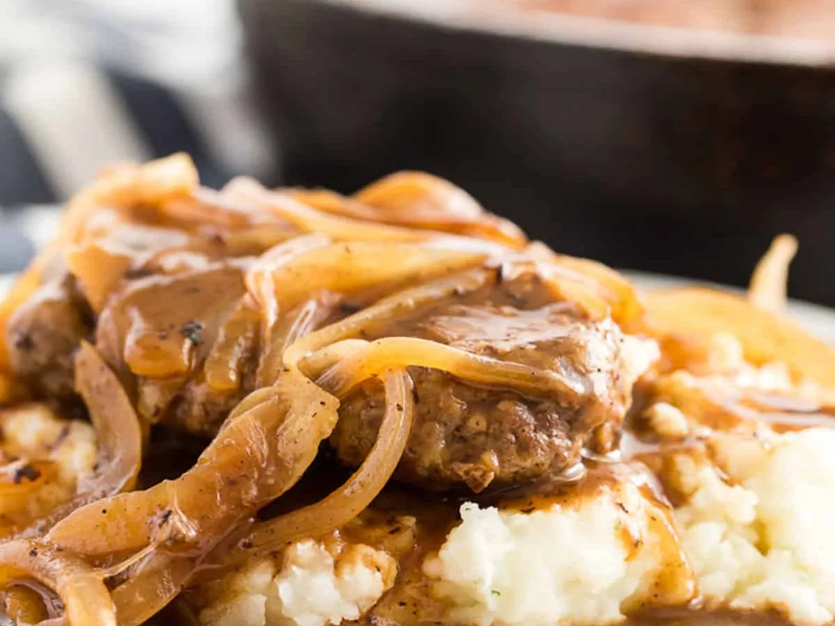 Hamburger Gravy and “Mashed Potatoes”