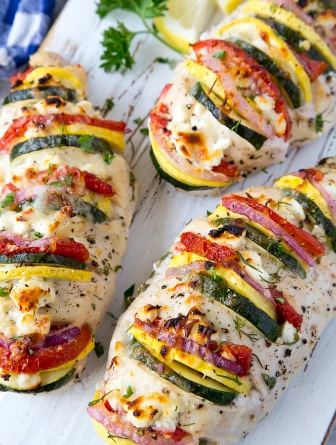Hasselback Stuffed Chicken