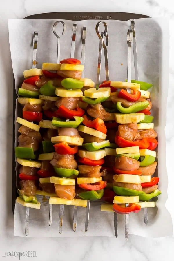 Hawaiian Chicken Skewers