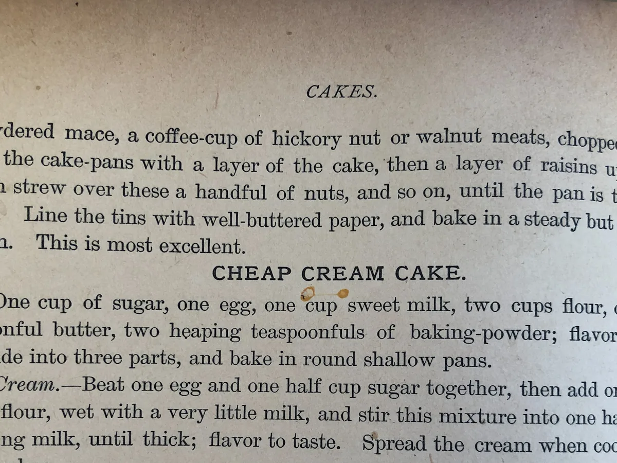 Hickory Nut Cake
