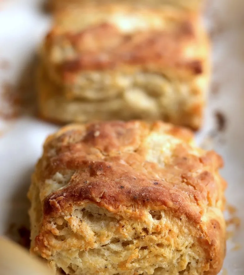 Homemade Buttermilk And Black Pepper Petite Biscuits