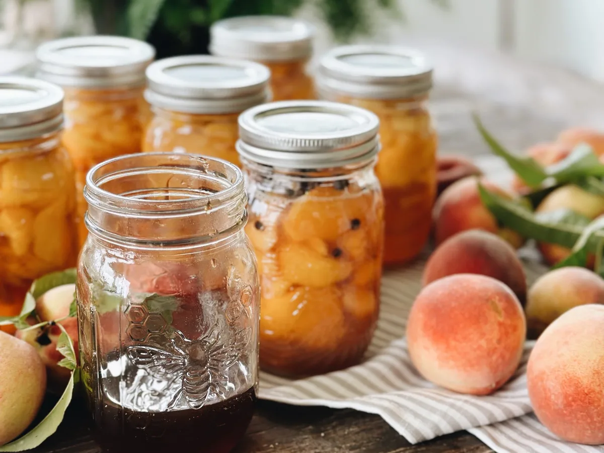 Honey Packed Peaches